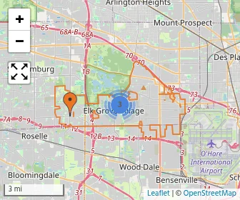 Area schools map